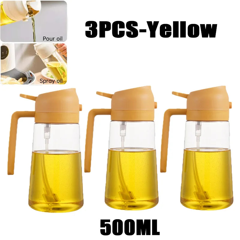 Oil Spray Bottle BBQ Cooking Olive Oil Sprayer Plastic Baking Oil Spray Empty Bottle Vinegar Bottle Or Oil brush 