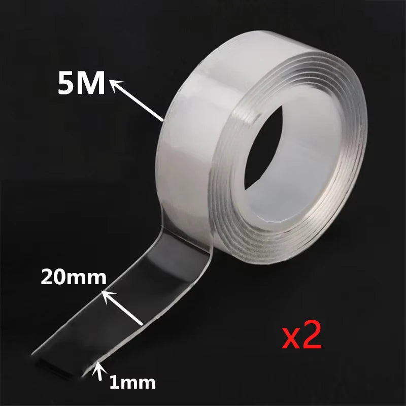 Nano Tape Double Sided Tape Transparent Reusable Waterproof