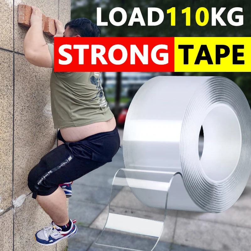 Nano Tape Double Sided Tape Transparent Reusable Waterproof