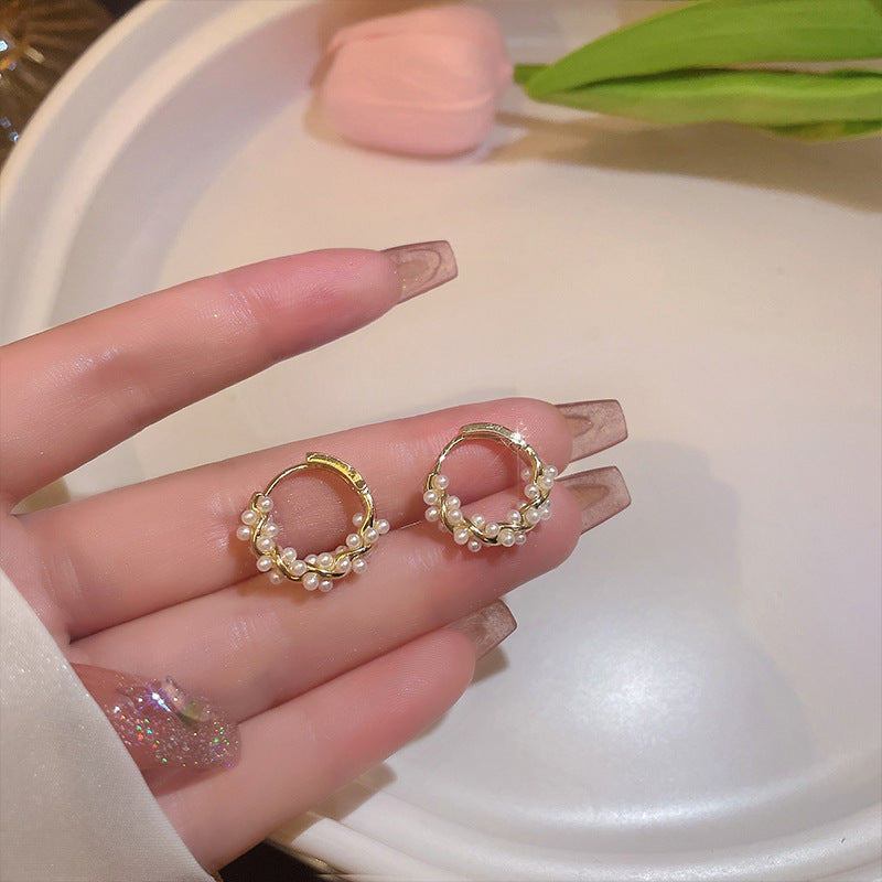 Pearl Earrings Autumn And Winter Special-interest Design