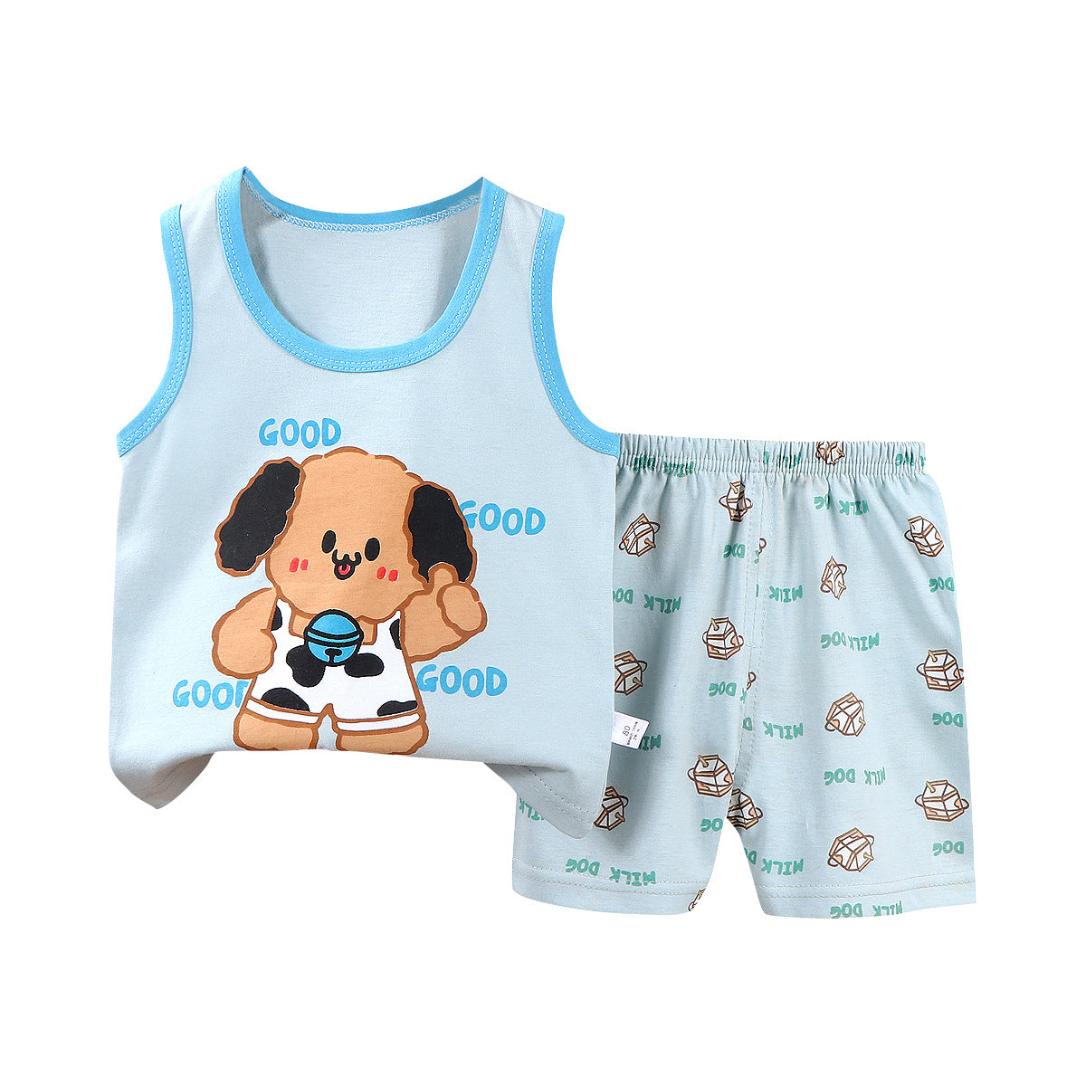 Children's Vest Suit Summer Pure Cotton
