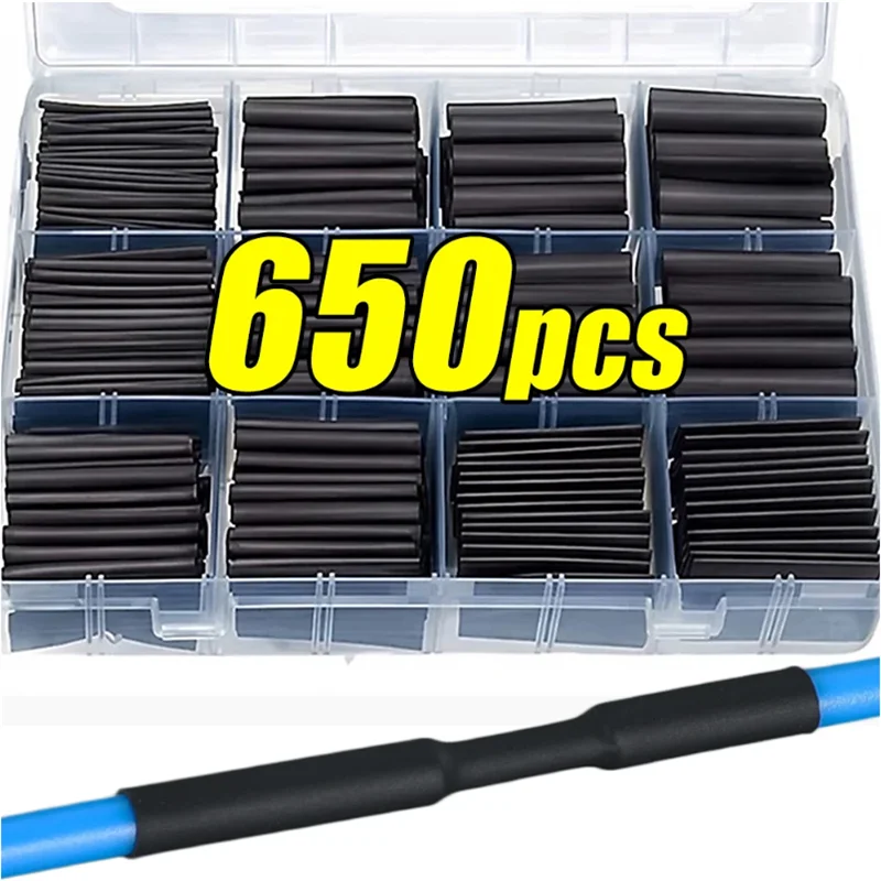 Black shrink tube 650pcs