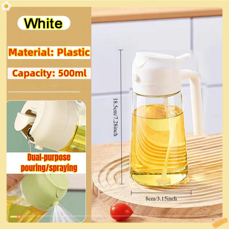 Oil Spray Bottle BBQ Cooking Olive Oil Sprayer Plastic Baking Oil Spray Empty Bottle Vinegar Bottle Or Oil brush 