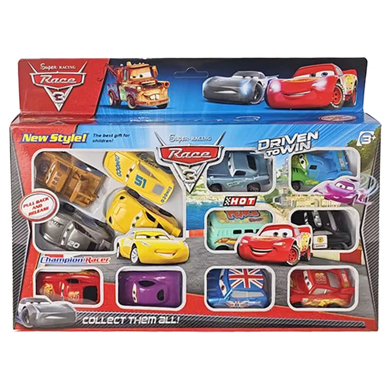 Disney Cars 3 Rebound Cars 12 Piece Series Lightning McQueen Jackson Storm Plastic Car Model Toy 