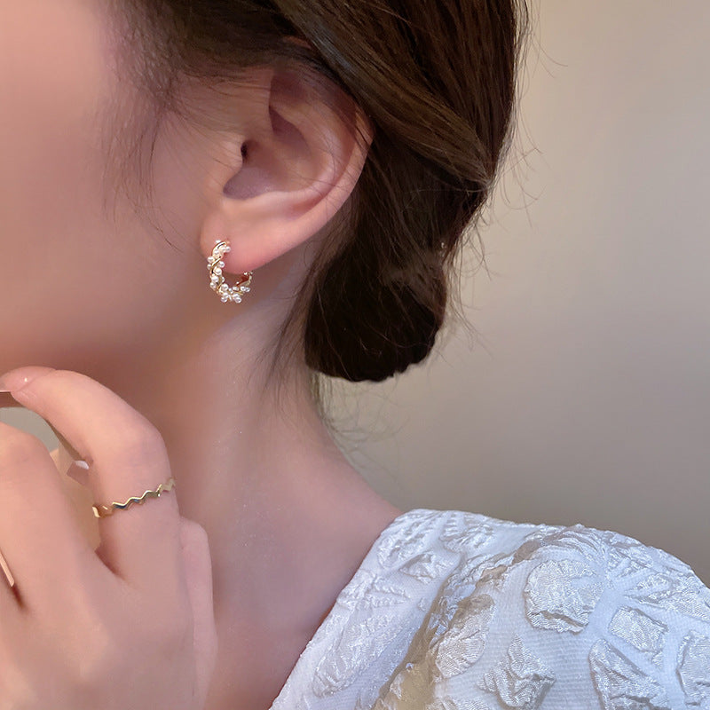 Pearl Earrings Autumn And Winter Special-interest Design