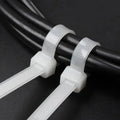 100pcs white 4x200 cable ties 