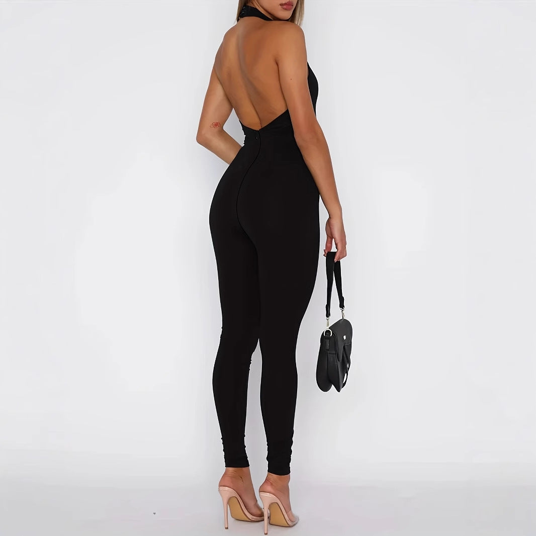 Women's black jumpsuit