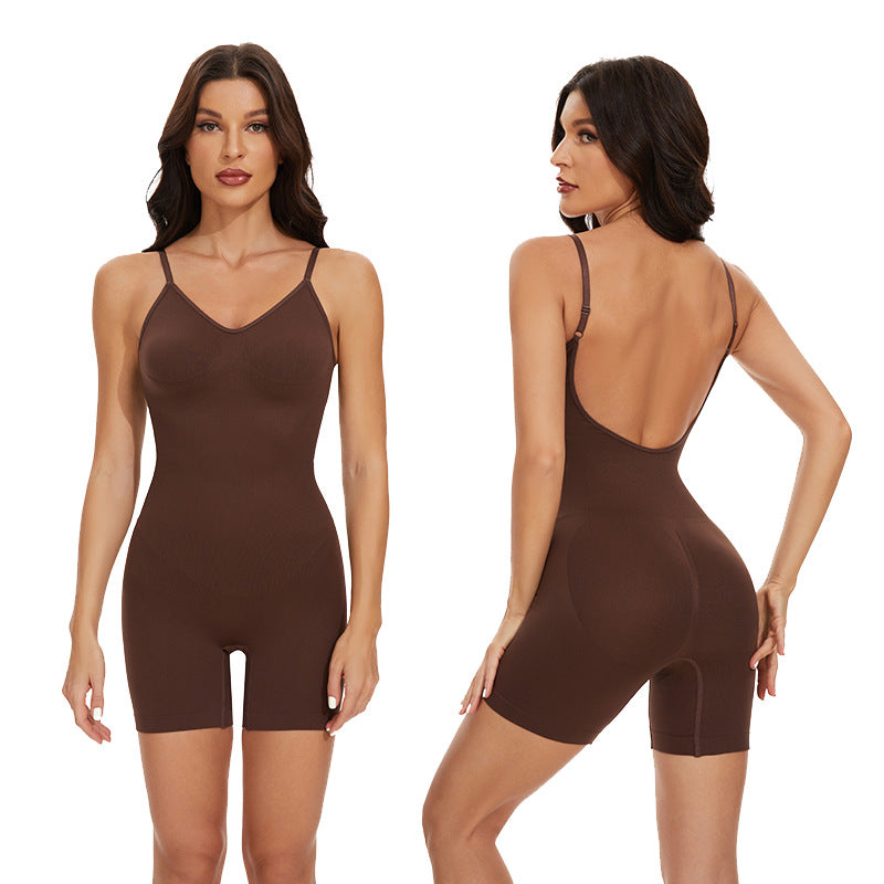 Seamless Postpartum Hip Lifting Body Shaping Belly Contraction Jumpsuit