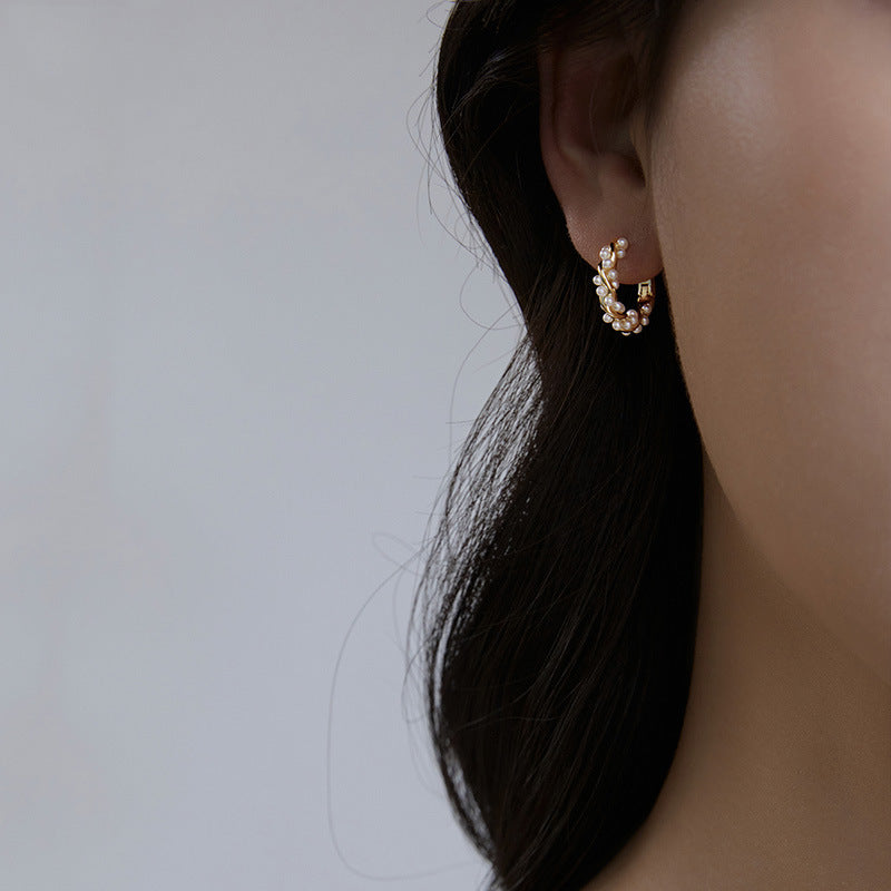 Pearl Earrings Autumn And Winter Special-interest Design