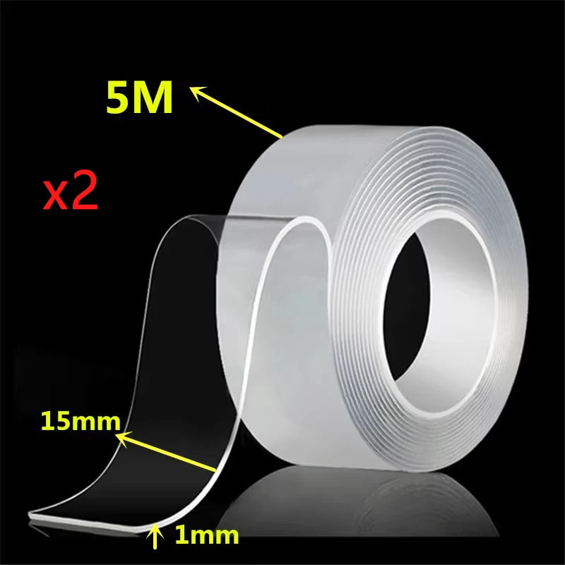 Nano Tape Double Sided Tape Transparent Reusable Waterproof