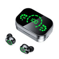Black wireless headphones, with versatile charging case