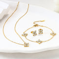Bracelet Necklace And Earrings Set