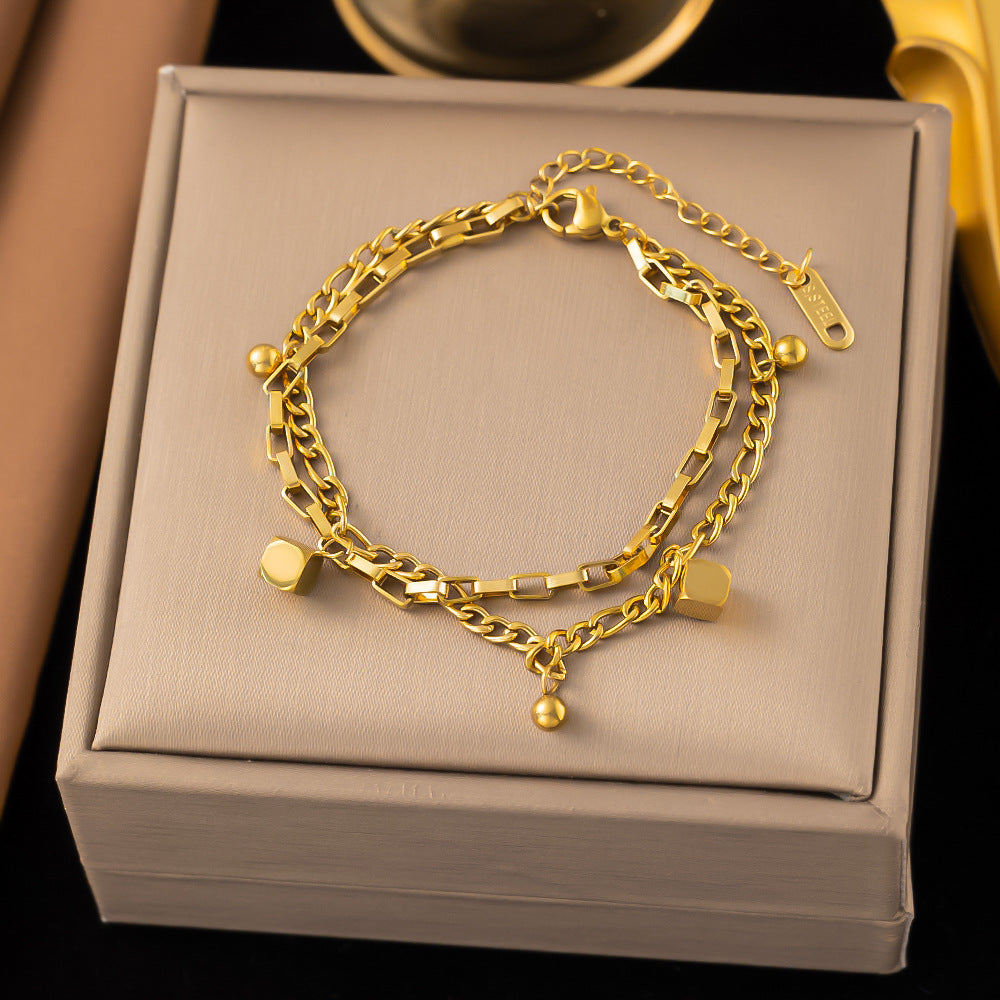 Style Titanium Steel Bracelet For Women, Versatile.