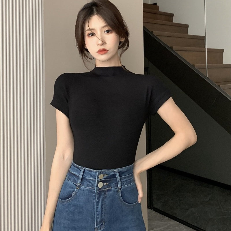 Turtleneck T-shirt For Women