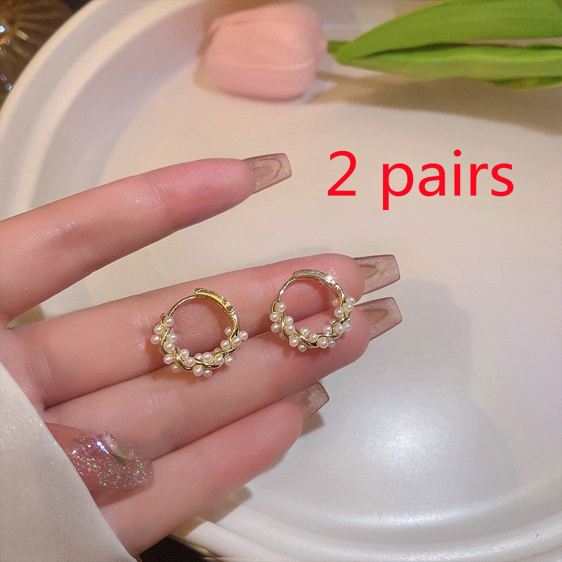 Pearl Earrings Autumn And Winter Special-interest Design