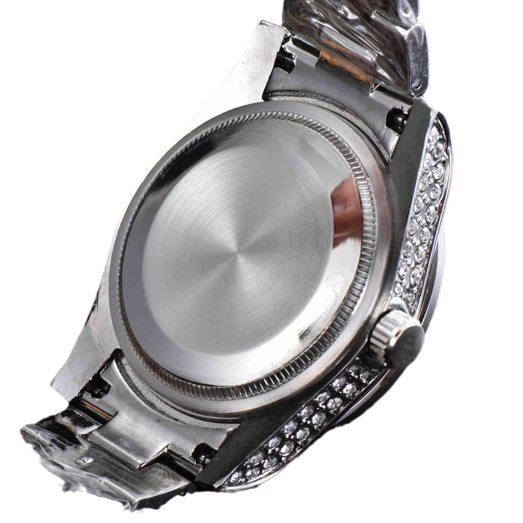 All-Diamond Stainless Steel Quartz Watch