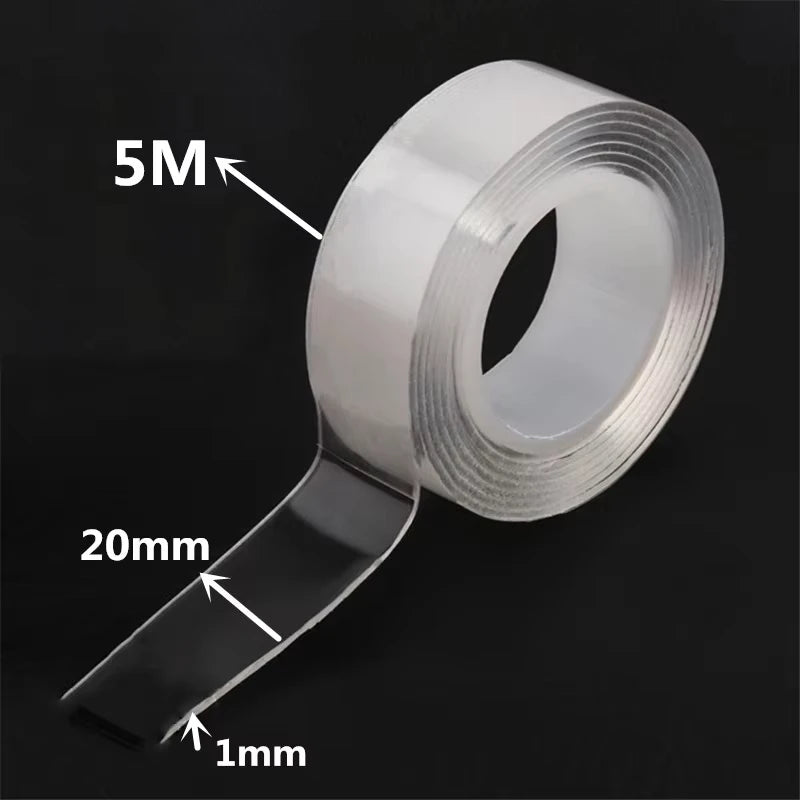 Nano Tape Double Sided Tape Transparent Reusable Waterproof