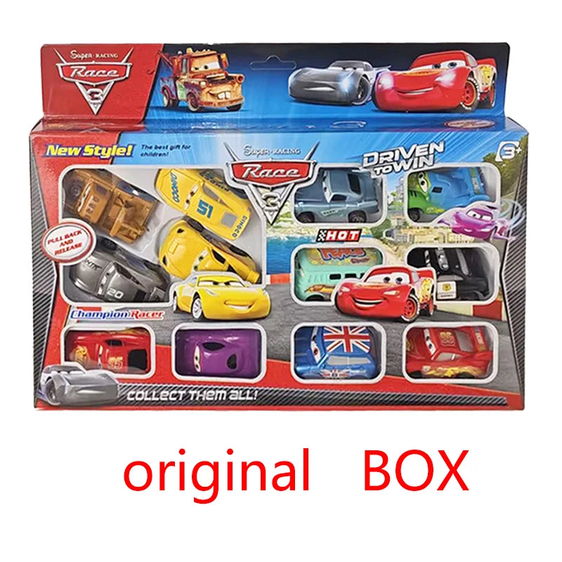 Disney Cars 3 Rebound Cars 12 Piece Series Lightning McQueen Jackson Storm Plastic Car Model Toy 